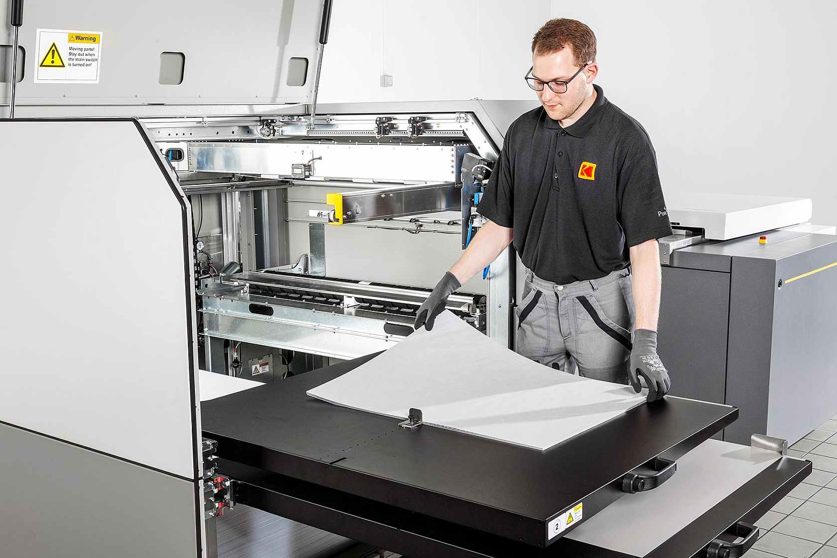 Kodak CTP machine used for plate imaging