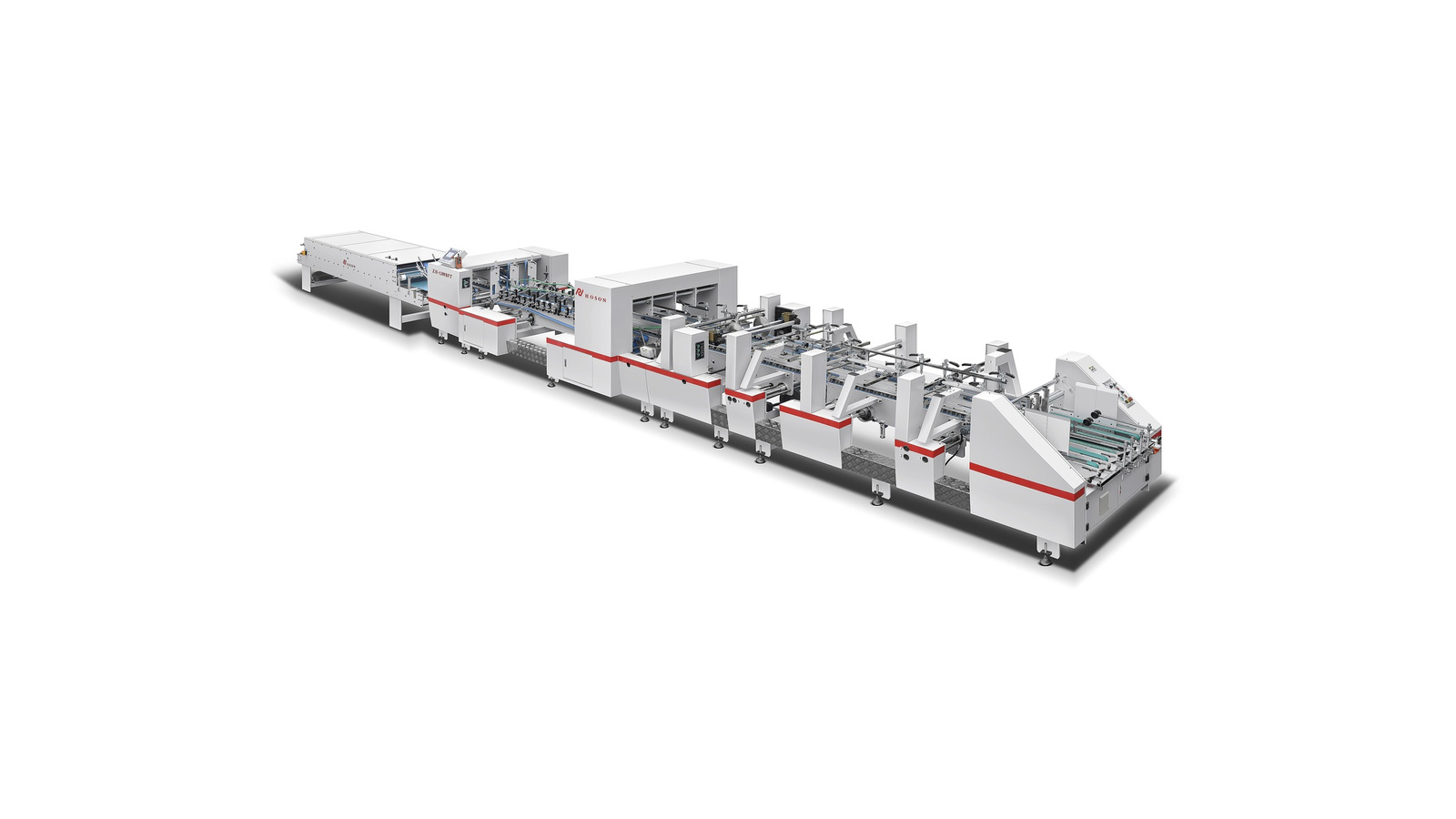 Folding and gluing machinery